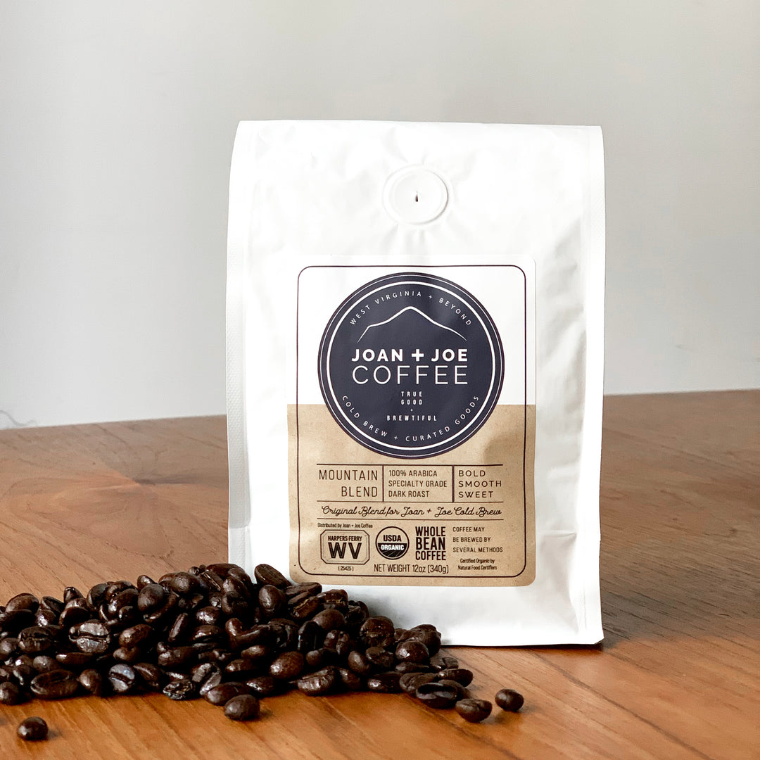 Mountain Blend - Dark Roast Organic Whole Coffee Beans 12oz
