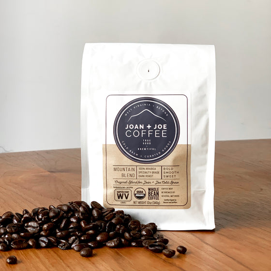 Mountain Blend - Dark Roast Organic Whole Coffee Beans 12oz